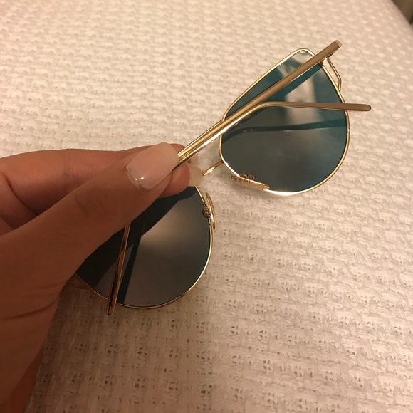 Rose Gold Pink fashion sunglasses - Picture 2 of 6