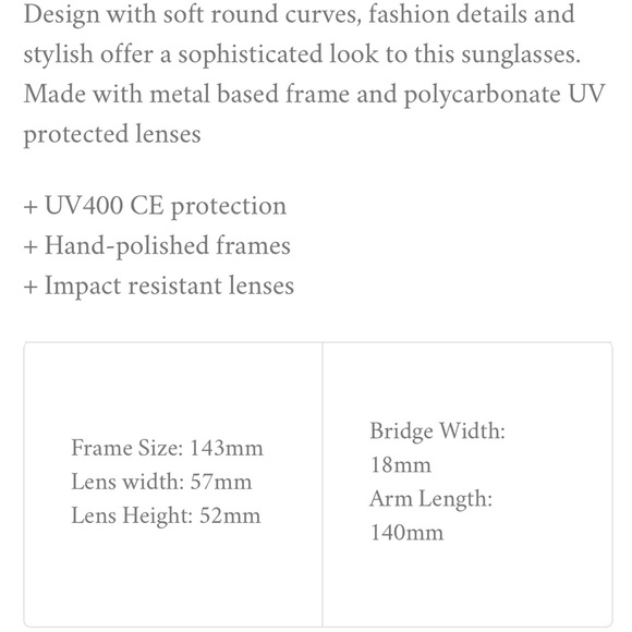 Rose Gold Pink fashion sunglasses - Picture 6 of 6