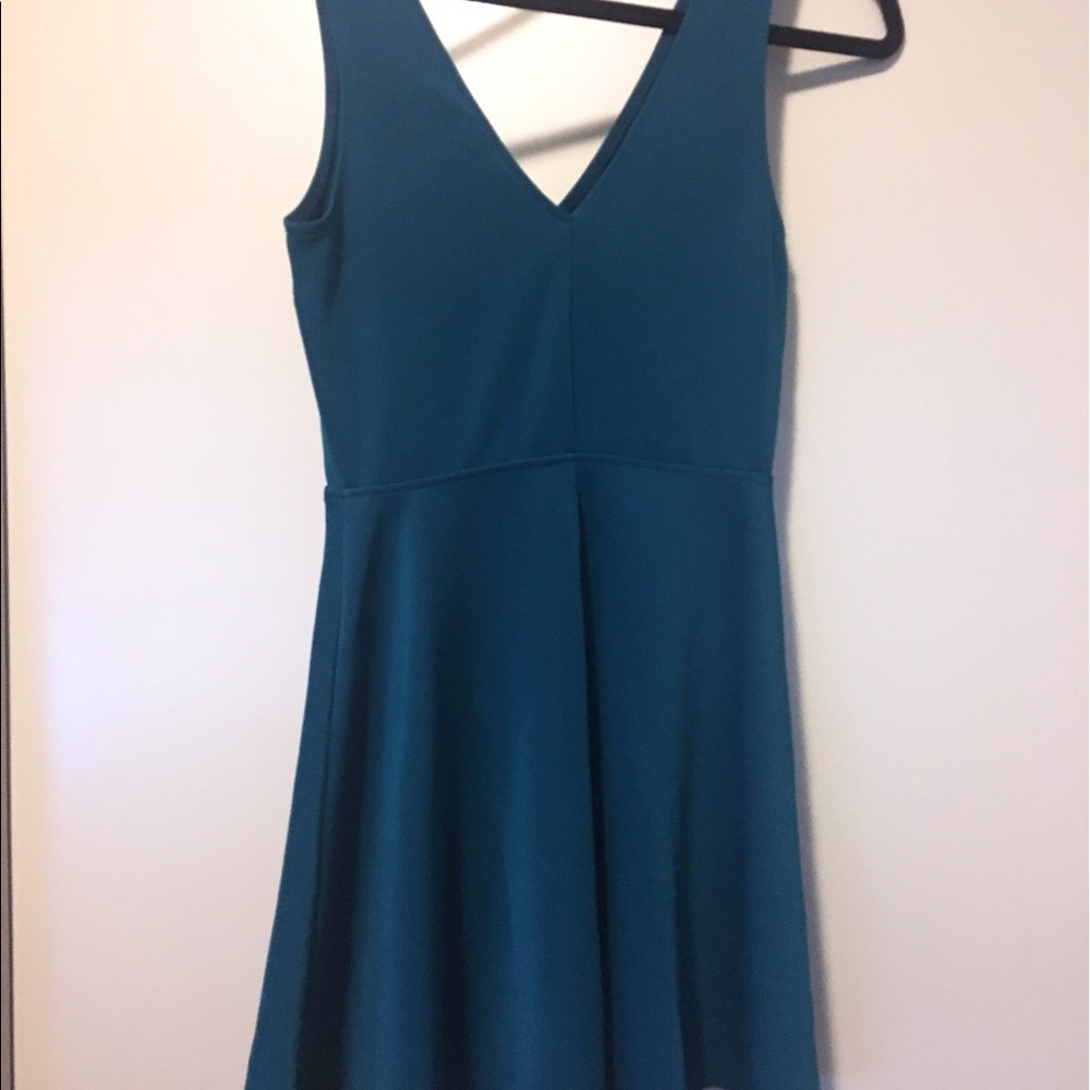 Green teal dress!