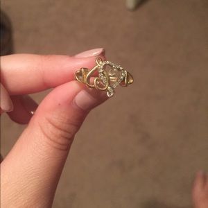 Size 7-8 gold heart ring