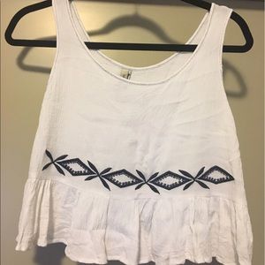 White Tank Crop Top!