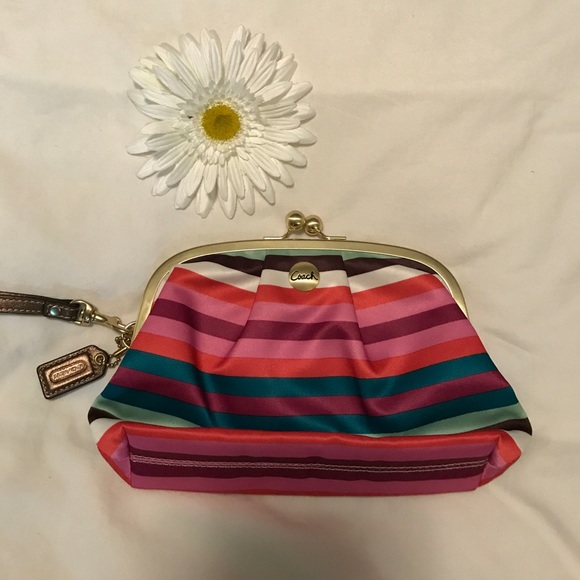 67 off Coach Handbags Authentic "Coach" Legacy Striped Kisslock