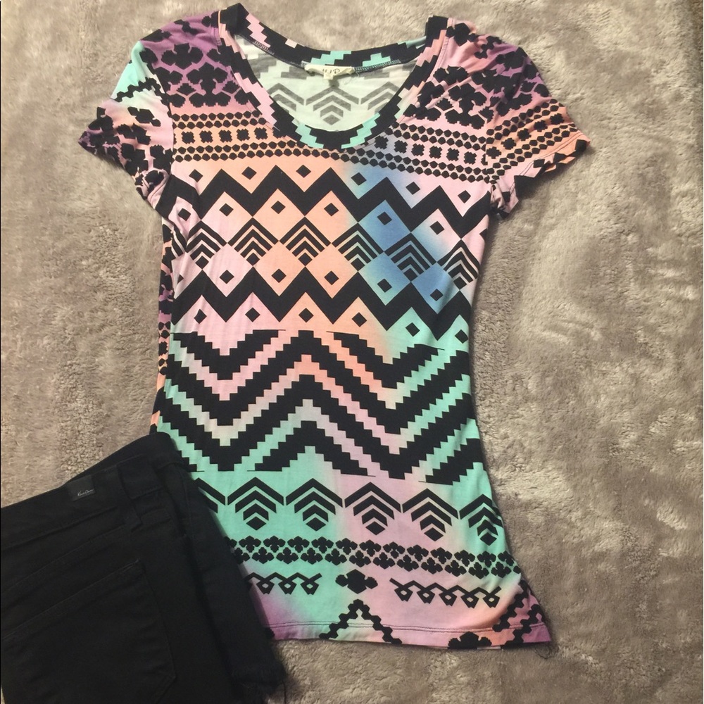 Wishful Park Colorful Aztec Tee