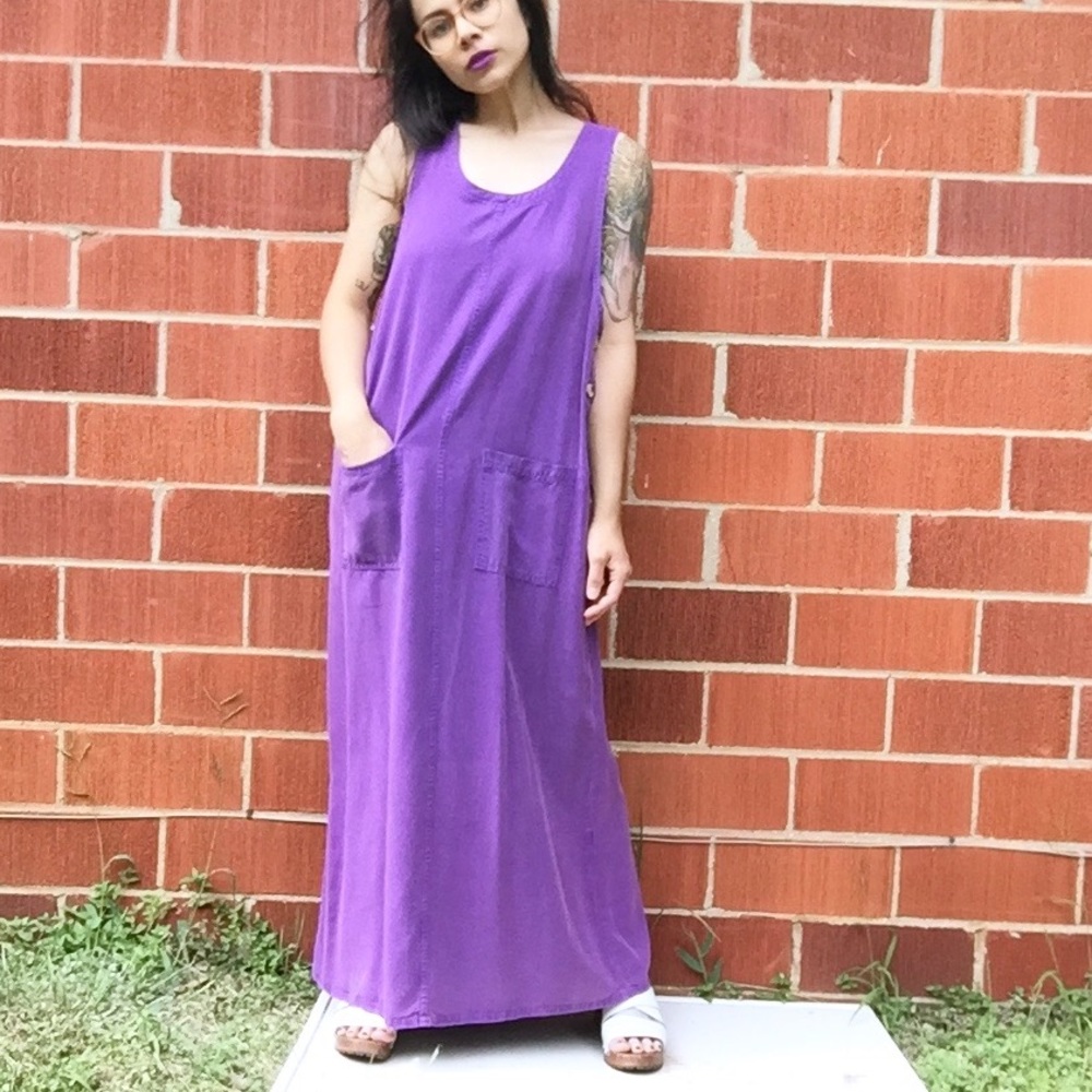 PURPLE VINTAGE MAXI PLAY DRESS