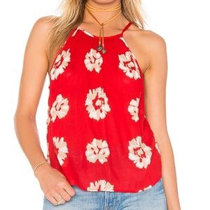 🆕 NWT Band of Gypsies Revolve Red Crew Neck Tank