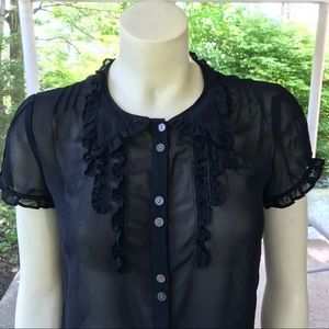 Gap Peter Pan collar blouse size Small