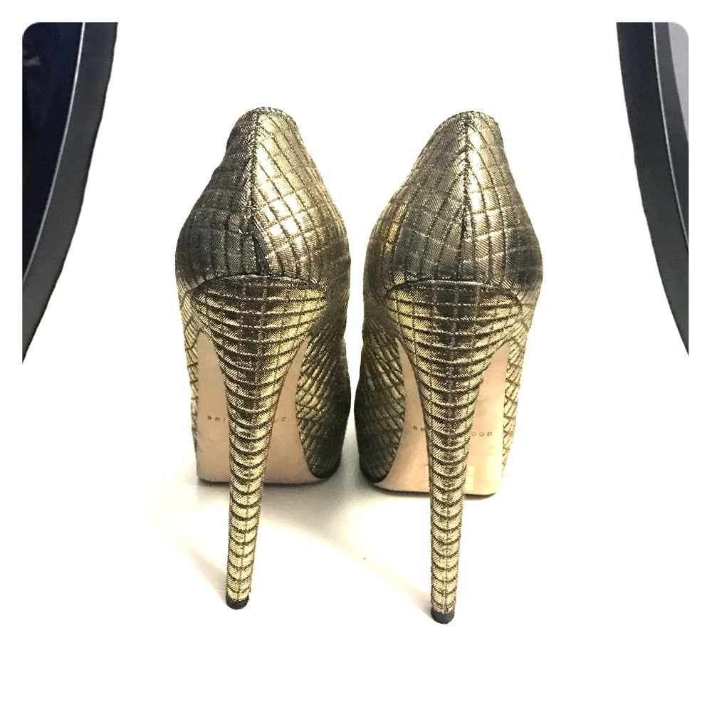 Brian Atwood gold pumps - Picture 2 of 2