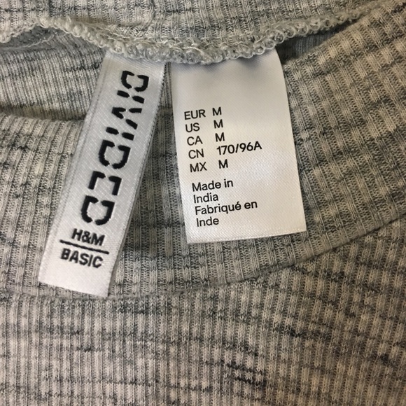 H&M Tops - Light Grey Marl Top H&M Tops - Light Grey Marl Top