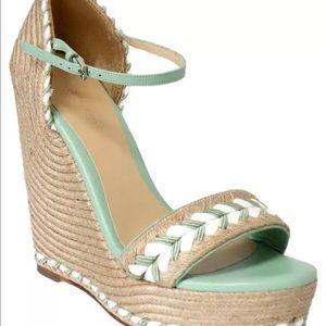 Gucci 379496 Espadrille Wedge Sandals