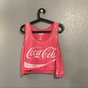 Distressed Coca-Cola Crop Top