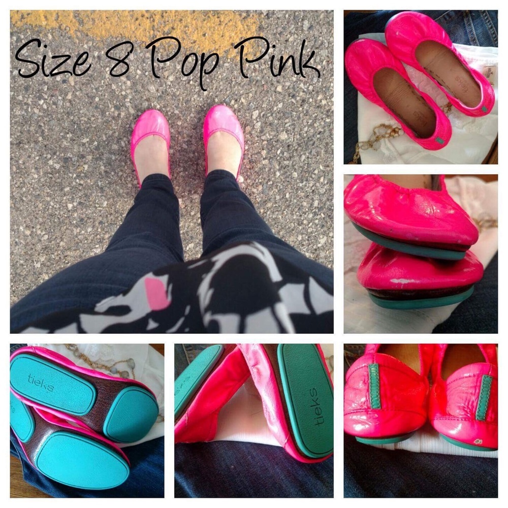 SOLD ON TIEKS BST Original Pop Pink Tieks Sz 8