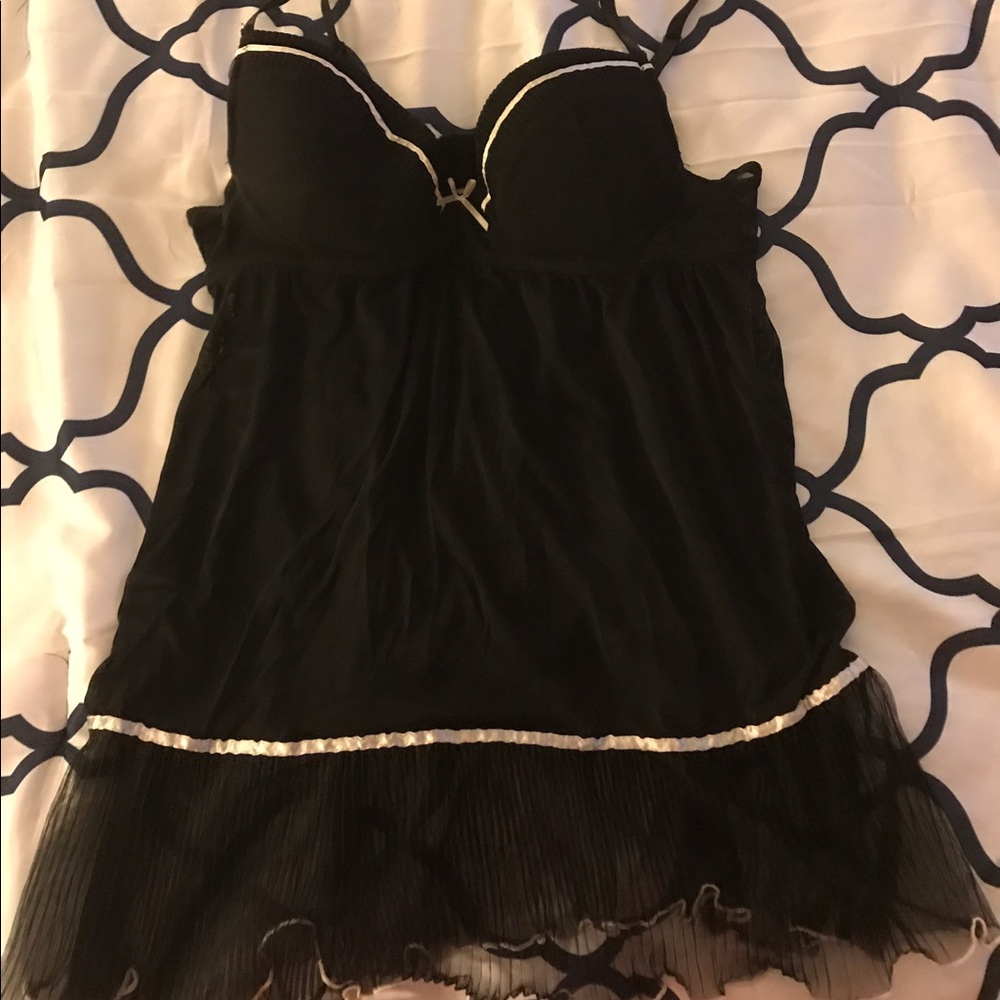 Black Sheer Babydoll