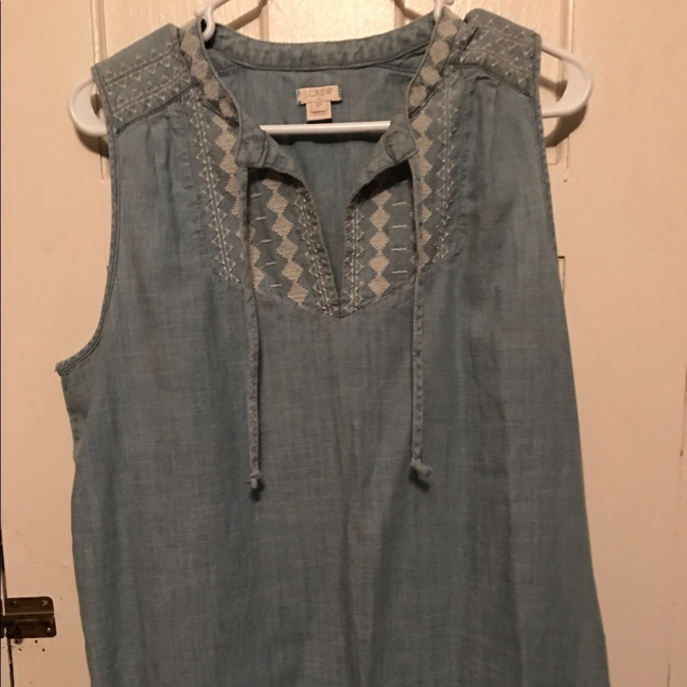 JCREW DENIM TANK