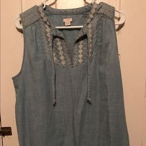 JCREW DENIM TANK