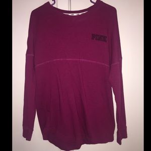 VS PINK maroon sweatshirt. Size small, so comfy!