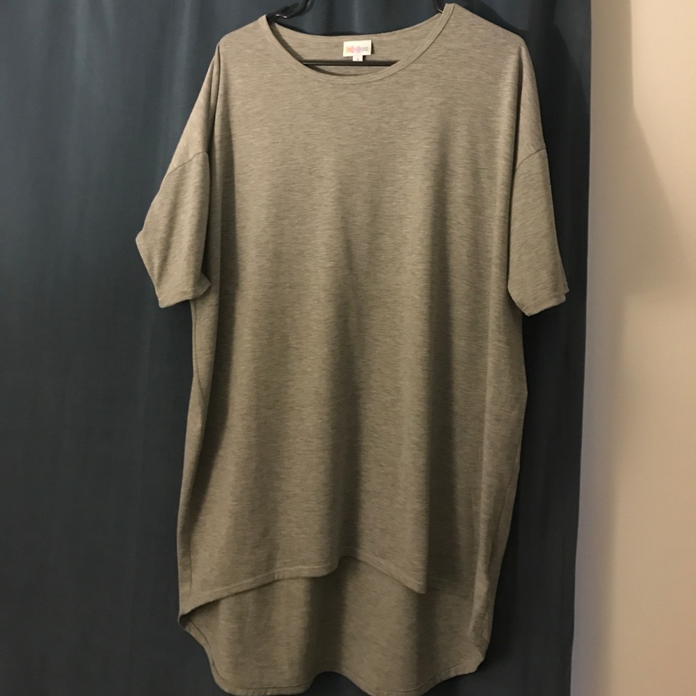 Lularoe Irma- worn once- light gray