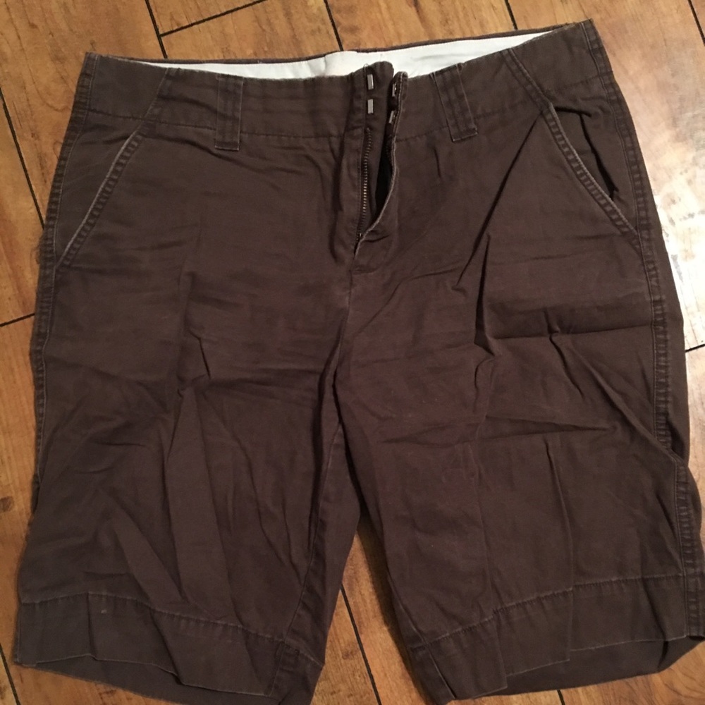 Brown long shorts