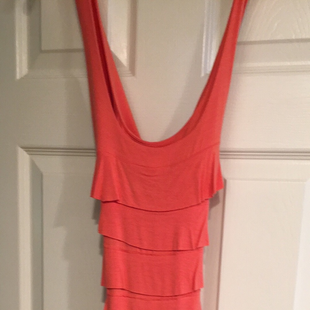 Soft mini stretch sundress (Coral )
