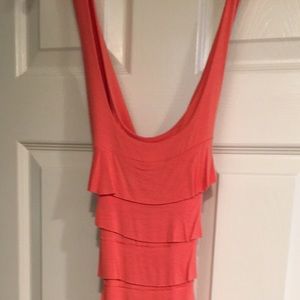 Soft mini stretch sundress (Coral )