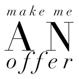 Feel free to make me an offer on any item. 💕