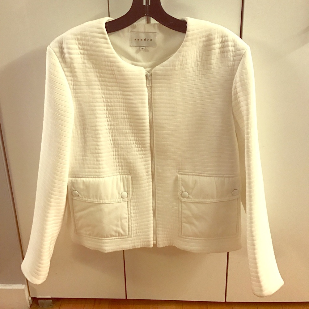 Sandro white jacket
