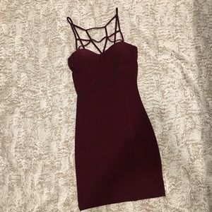 • Caged tight mini dress •