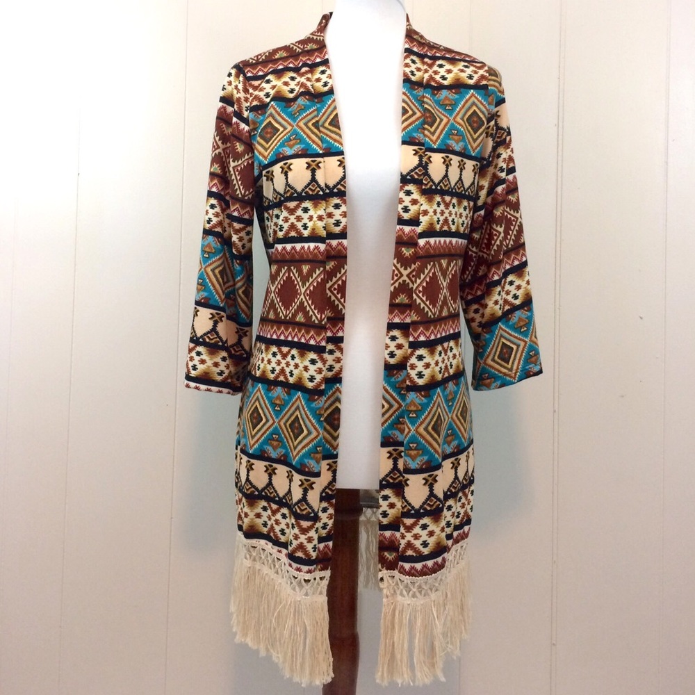Jody California | Long Fringe Hem Cardigan