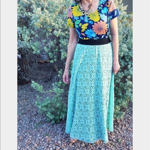 LuLaRoe Powder Blue Lace Lucy