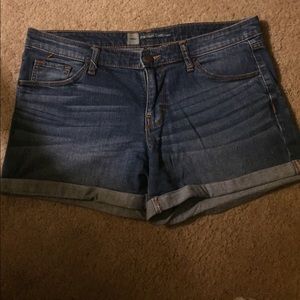 Mossimo Black (target brand) denim shorts.