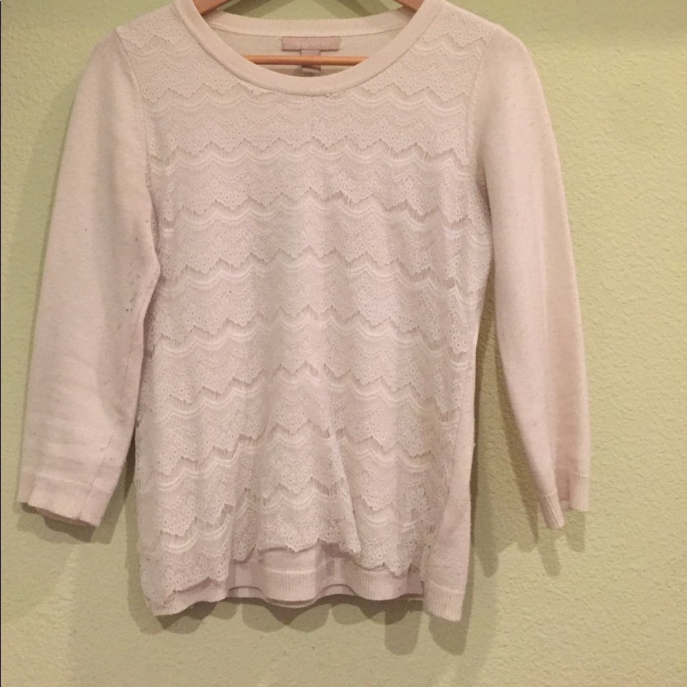 Lace Detailing Sweater
