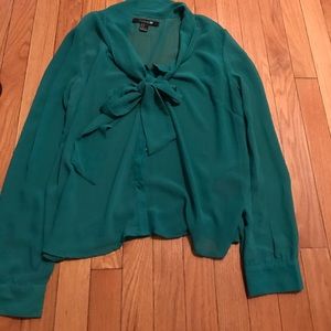 Teal blouse