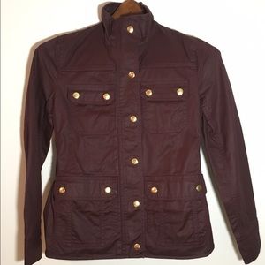 NEW Jcrew Petite Downtown Field JacketBurgundy PXS