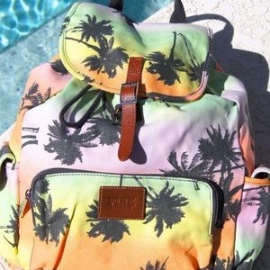 VS Pink Sunset and Palm Trees Backpack