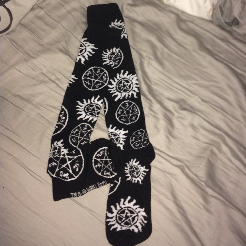 Supernatural pentagram socks