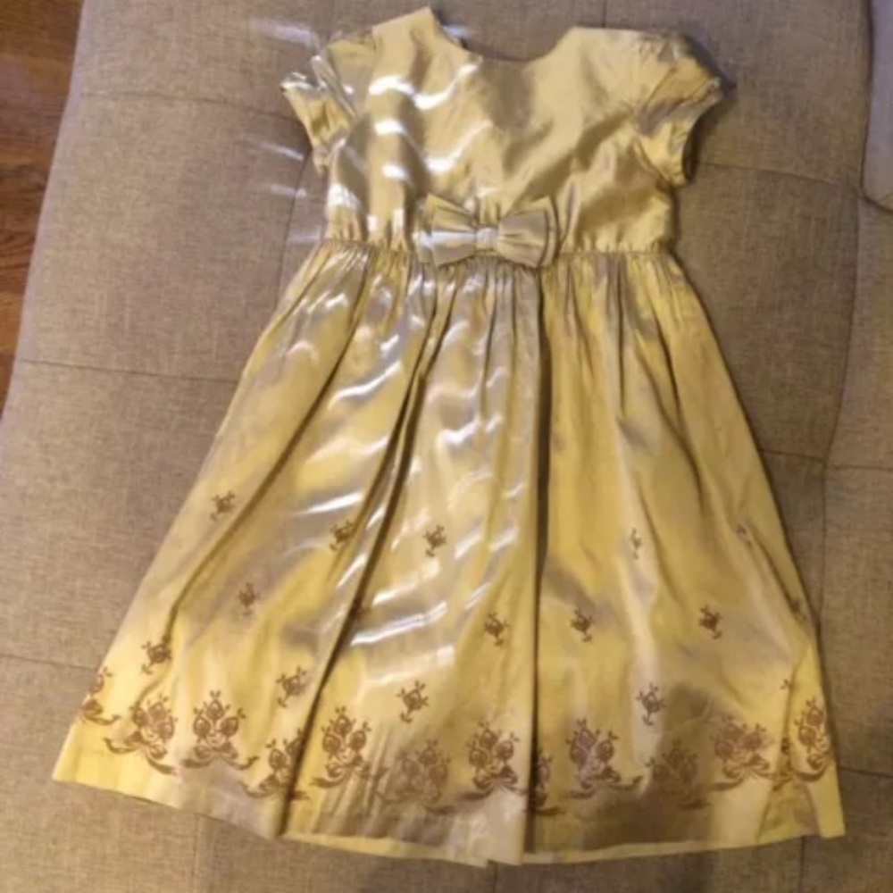 💕 Janie & Jack Golden Girls Silk Dress