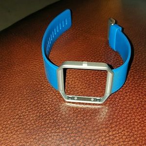 Fit bit Blaze navy blue and silver band