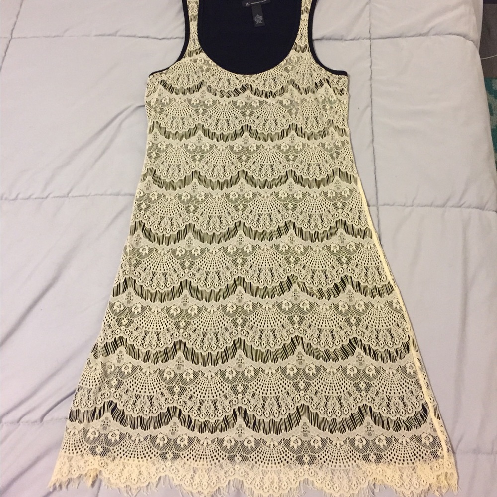 INC lace overlay dress