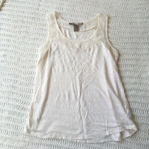Beige sleeveless top