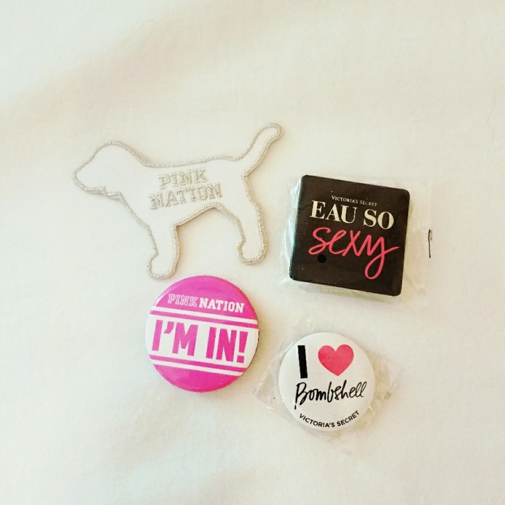 Victoria's Secret + PINK || patch & pins bundle