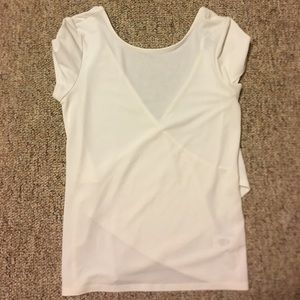 Express Short Sleeve Low-Back Top