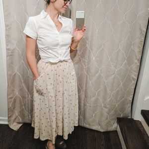 ✳️ American Apparel Button Down Skirt w/ Pockets