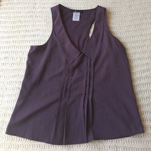 CLOSET CLOSING! Eggplant polyester tank