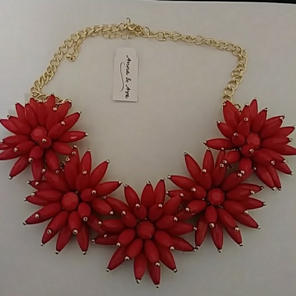 MSensational Blooming Red necklace and earings🌹🌹 - Picture 2 of 5