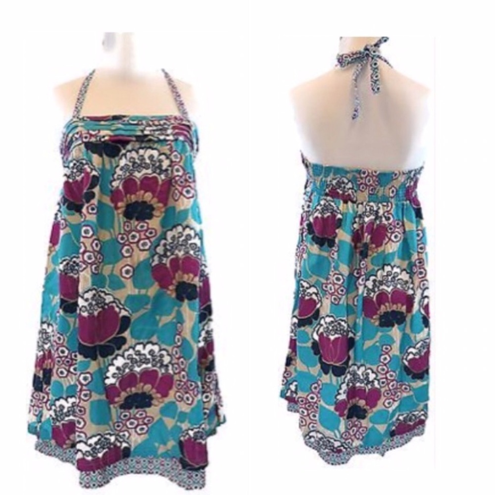 🔥Billabong Floral Halter or Spaghetti Strap Dress NWT - Picture 1 of 8