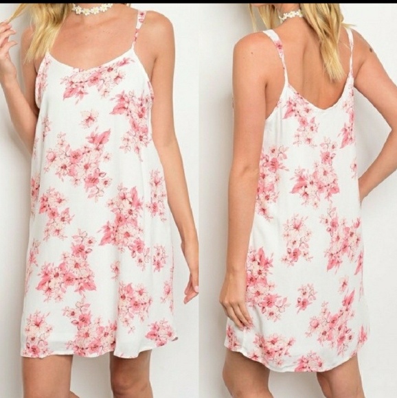 Dresses & Skirts - SALE!! Off-white pink and floral dress