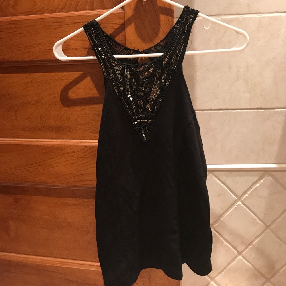 Black tank top