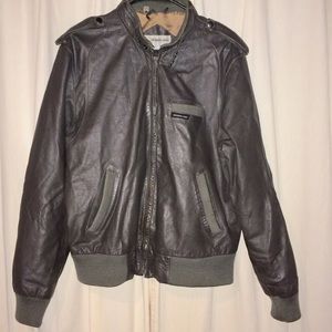 Members Only vintage leather jacket
