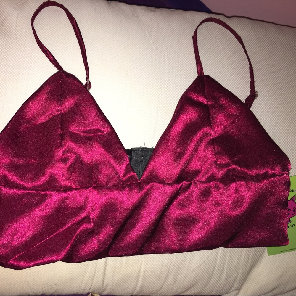 O-MIGHTY SILK KITTEN MAROON BRALET