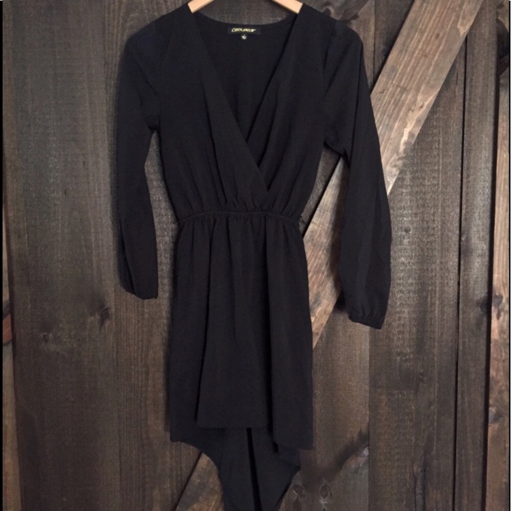Coolwear high low wrap dress