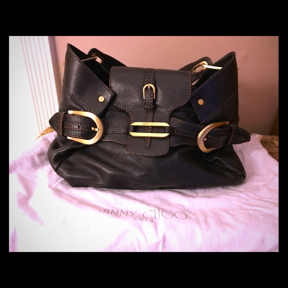 Authentic Jimmy Choo Tulita shoulder bag